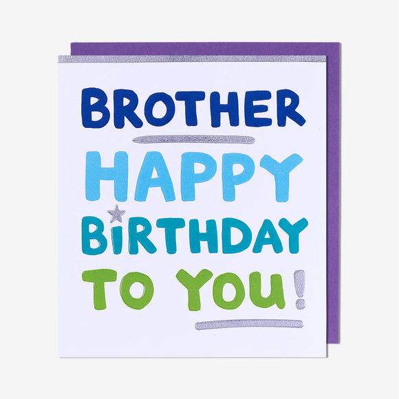 Brother Birthday Card