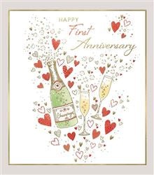 Happy First Anniversary card