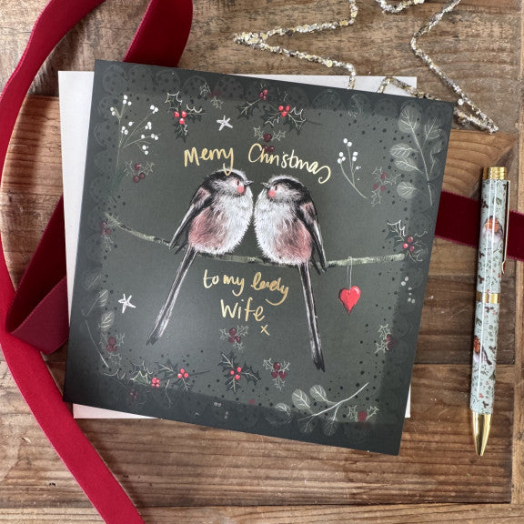 Longtails at christmas ( Wife )- Alex Clark Christmas card