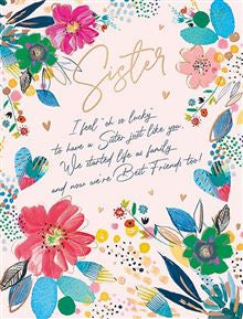Sister  birthday card