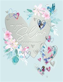 On  your silver anniversary - Anniversary card