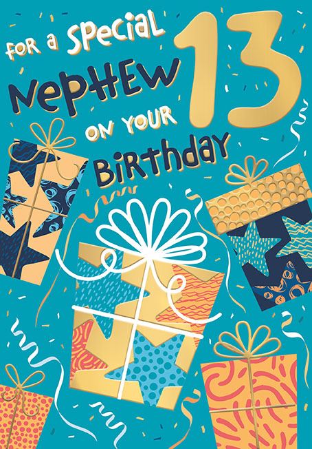 Nephew 13th Birthday card