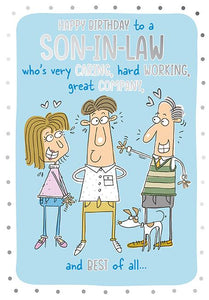 To a Son-in-Law who's caring... - birthday card