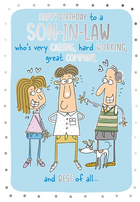 To a Son-in-Law who's caring... - birthday card