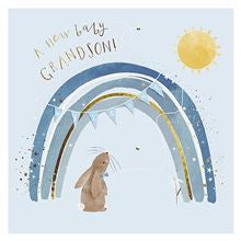 A New Baby Grandson - Grandson New Baby Card