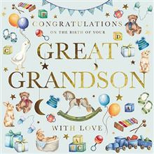 On the Birth of Your Great-Grandson  card
