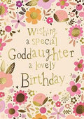 Special Goddaughter Birthday - Birthday Card