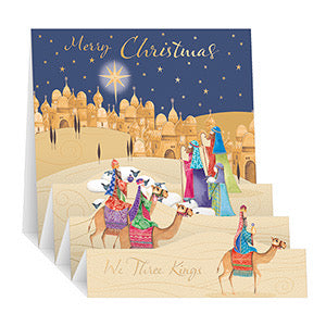 Follow the star - Pop up Christmas card