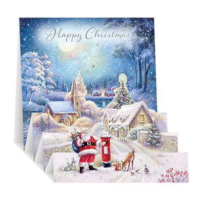 Santa and Postbox - Pop up Christmas card