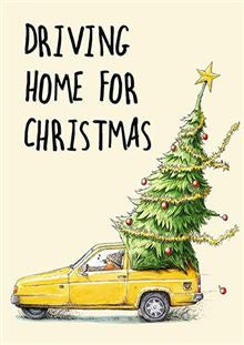 Driving home- funny Christmas card