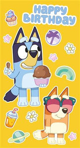 Bluey Birthday card