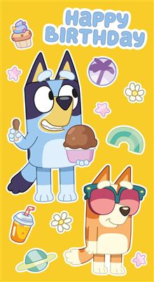 Bluey Birthday card