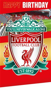 Liverpool football club birthday card