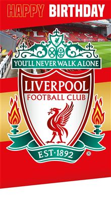 Liverpool football club birthday card