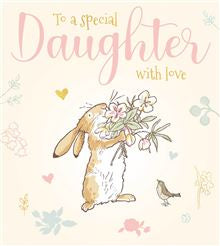 Daughter with love birthday card