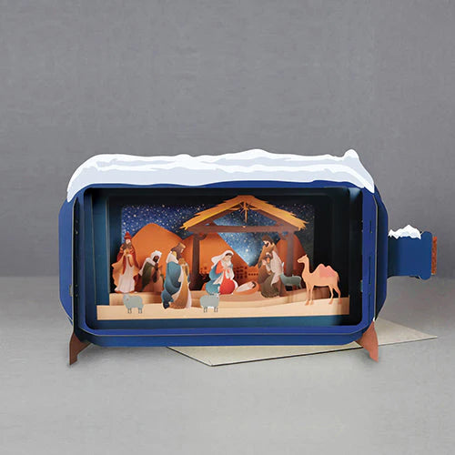 The Nativity - 3d pop up Christmas card