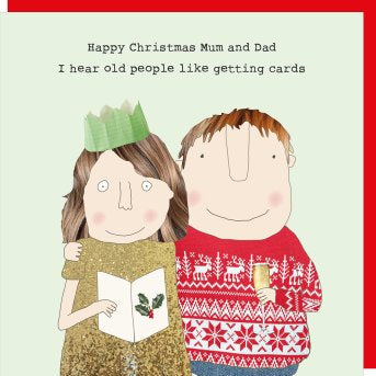 Mum and Dad -  Rosie Made a Thing Christmas card