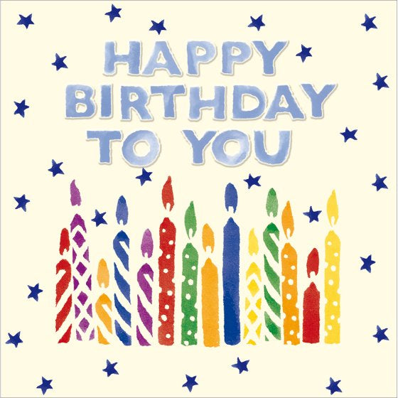 Happy Birthday candles - Emma Bridgewater birthday card