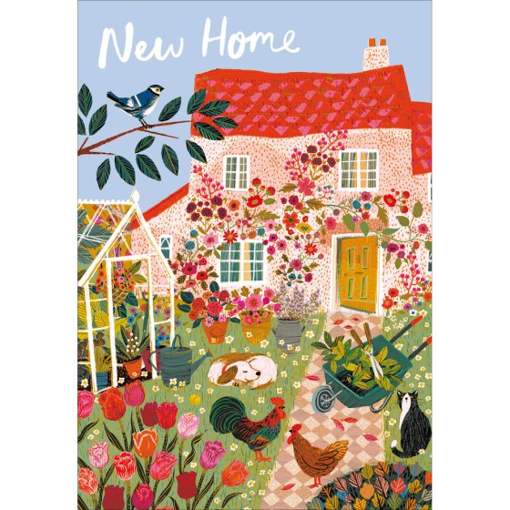 Cottage garden - new home card