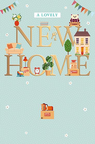 A Lovely New Home card