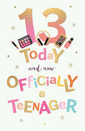 Officially a teenager - 13th Birthday card