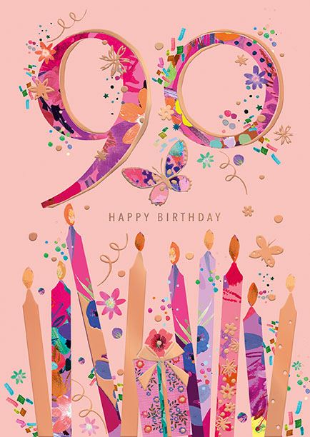 90th Birthday card