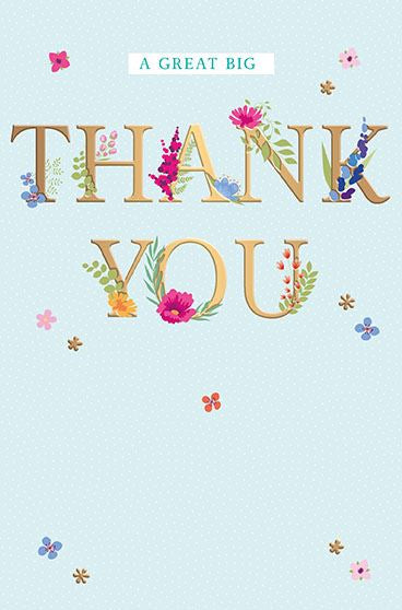 Great big Thank you card