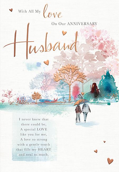 Husband on our Anniversary card