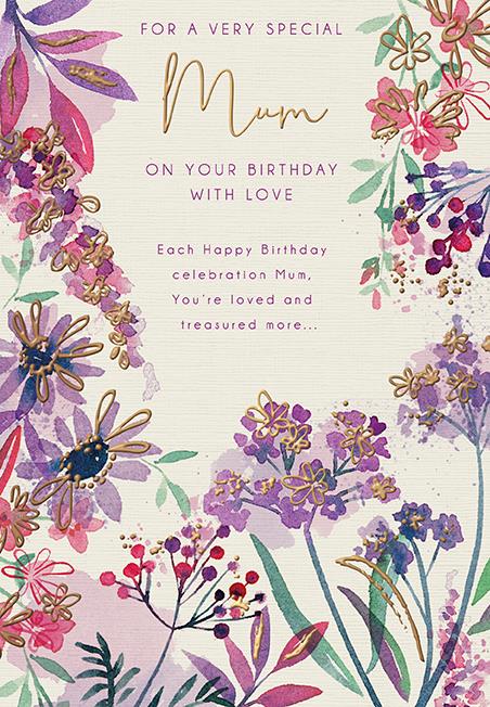 For a very special MUM - Birthday Card