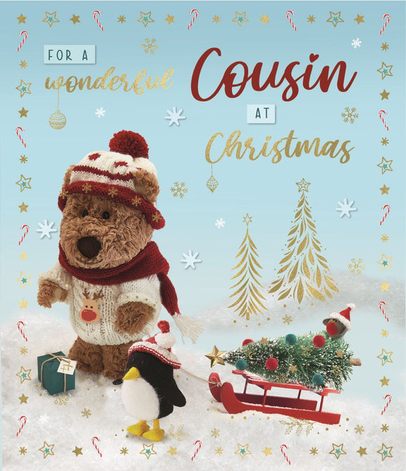 Barley Bear Cousin  Christmas card