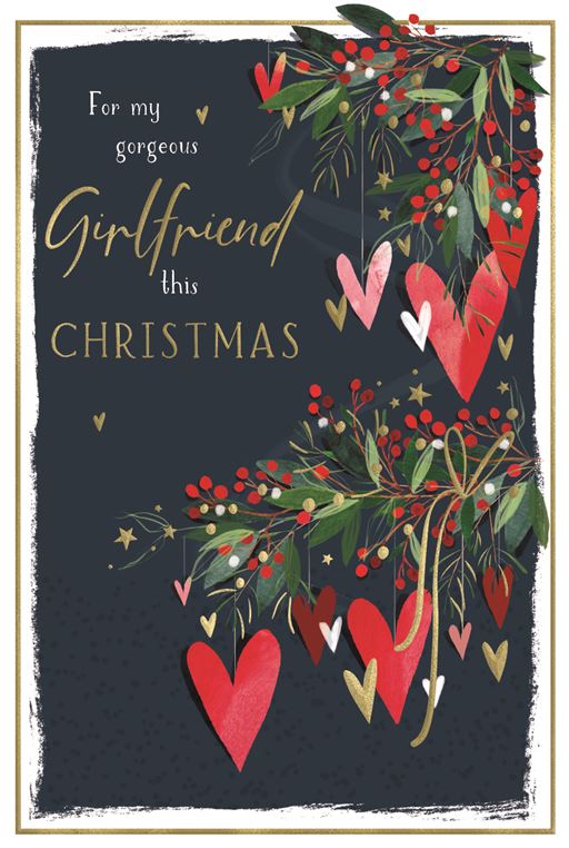 Gorgeous Girlfriend Christmas card