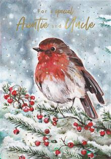 Auntie & Uncle Christmas card