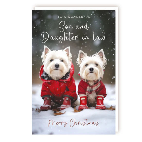 Son & Daughter-in-law  Christmas card