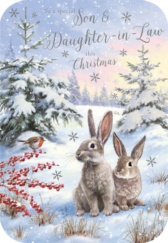 Son and Daughter-in-Law Christmas card