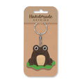 Frog wooden keyring
