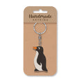 Penguin wooden keyring