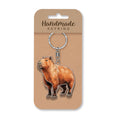 Capabara wooden keyring