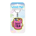 Positivi-tea wooden keyring