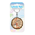Robins appear wooden keyring