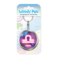 Starsign Libra wooden keyring