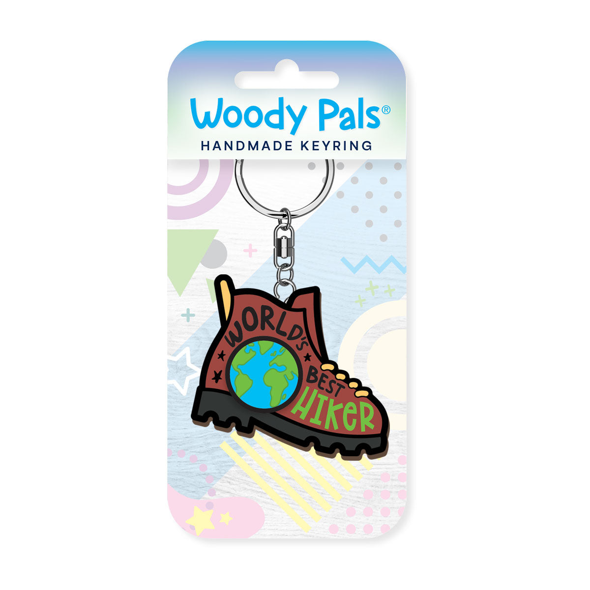 Hiking …wooden keyring