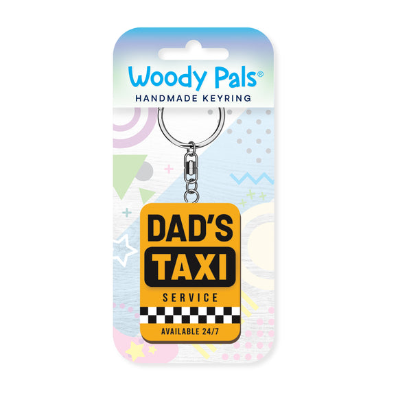 Dads taxi…wooden keyring