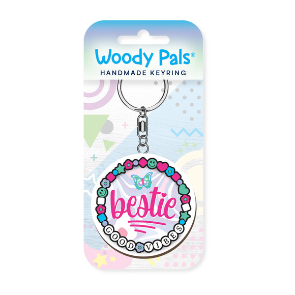 Bestie …wooden keyring