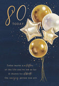 80th birthday card