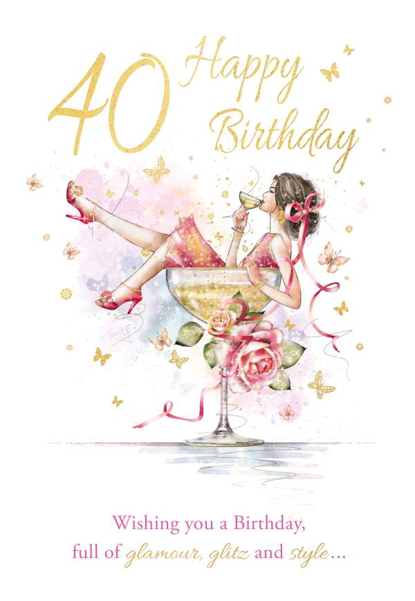 40th birthday card - female