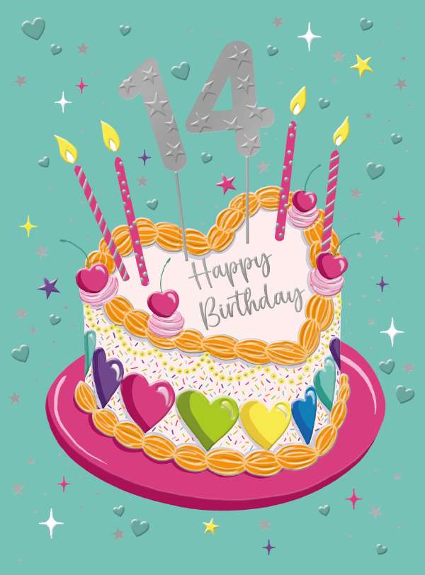 14th birthday card