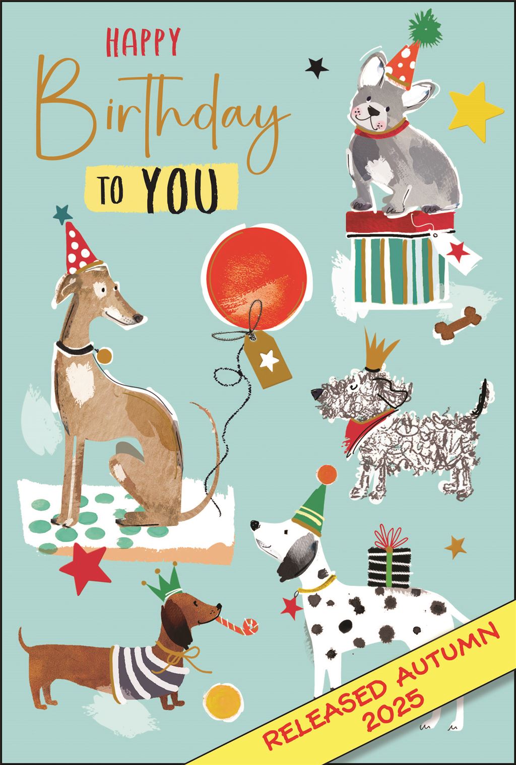 Happy Birthday, dogs - card