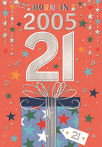 Born in 2005 (male) -  21st birthday card