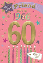 Friend, Born in 1966 (female) -  60th birthday card