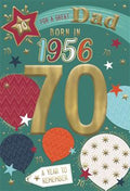 Dad, Born in 1956 - 70th birthday card